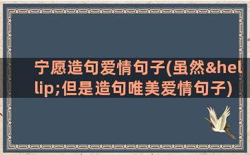 宁愿造句爱情句子(虽然…但是造句唯美爱情句子)