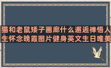 猫和老鼠矮子画廊什么邂逅禅悟人生怀念晚霞图片健身英文生日唯美语录含蓄